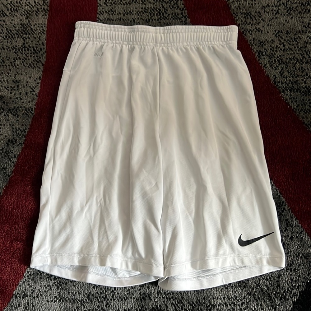 White Nike shorts. Medium